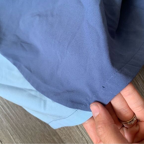 Adidas Pastel Color Block Athletic Shorts Pink Blue Girls Size XL 16 - Picture 7 of 7